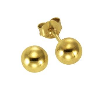 Ohrstecker 585 Gold Kugel 5mm 