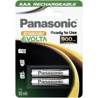Panasonic 1x2 Panasonic Akku NiMH Micro AAA 900 mAh 