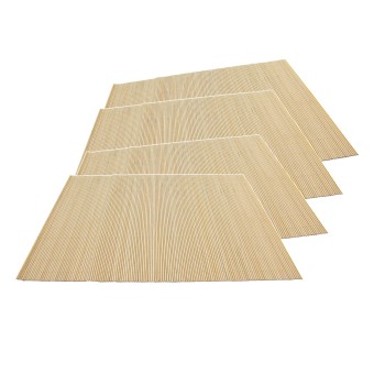 Neuetischkultur Platzdeckchen 4er Set Bamboo Natur