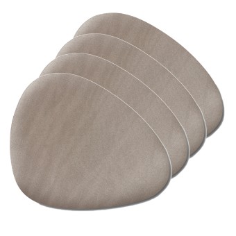 Neuetischkultur Platzmatte, 4 Stück Oval Taupe