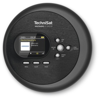 TechniSat Portable CD-Player DigitRadio CD 2GO BT schwarz 