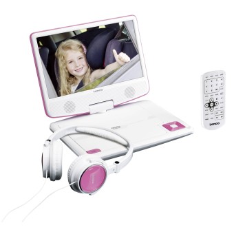 Lenco Portabler DVD Player DVP-910 pink 