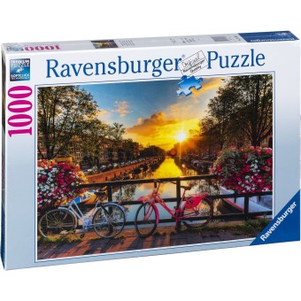 Ravensburger Puzzle 1000 Teile Fahrräder in Amsterdam 