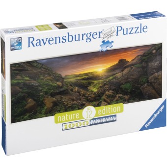 Ravensburger Puzzle Sonne über Island, Panorama 1000 Teile 
