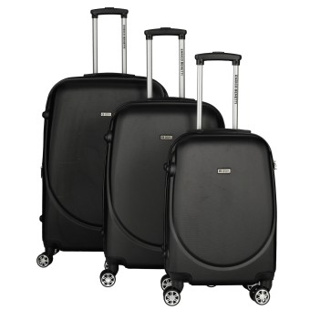 HTI-Living Reisekoffer 3-teiliges Set Schwarz 50/60/70 