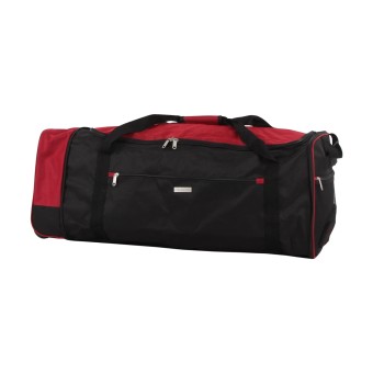 NTK-Collection Reisetasche auf Rollen Rochester Schwarz Rot 