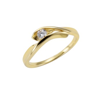 Ring 333/- Gelbgold Zirkonia 052 (16,6)