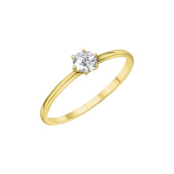 Ring 375/- Gelbgold Zirkonia 052 (16,6)