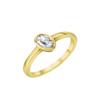 Ring 375/- Gelbgold Zirkonia 052 (16,6)