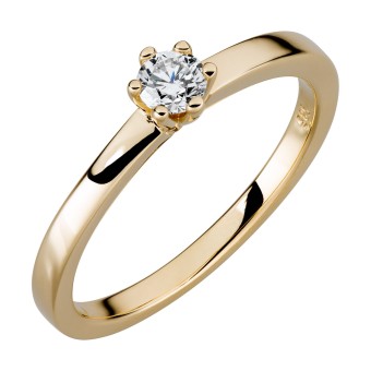 Orolino Ring 585/- Gelbgold 1 Brill. 0,25 ct. 058 (18,5)