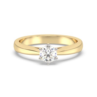 Diam Addict Ring 585 Gelbgold mit im Labor gezüchtetem Diamanten 054 (17,2)