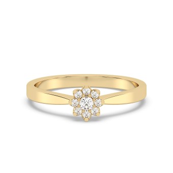 Diam Addict Ring 585 Gelbgold mit im Labor gezüchteten Diamanten 054 (17,2)