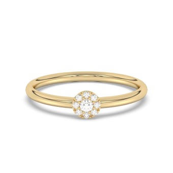 Diam Addict Ring 585 Gelbgold mit im Labor gezüchteten Diamanten 054 (17,2)