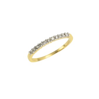 Diamonds by Ellen K. Ring 585 Gold 11 Brillanten =0,25ct. 016 (50,5)