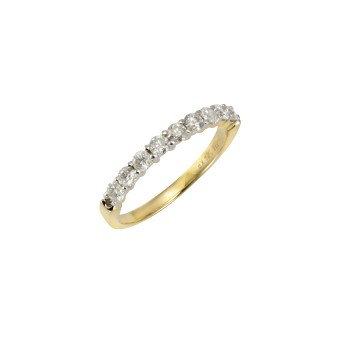 Diamonds by Ellen K. Ring 585 Gold 9 Brillanten=0,52ct. 016 (50,5)