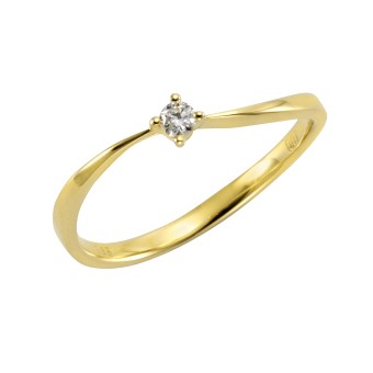 Orolino Ring 585 Gold Brillant 0,07ct. 052 (16,6)