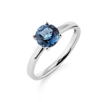 Orolino Ring 585 Gold mit 1x Blautopas London blue 054 (17,2)