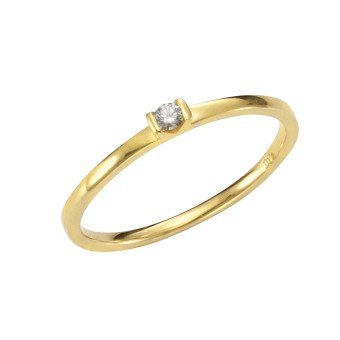 Orolino Ring 750 Gold mit Brillant 0,04ct. 052 (16,6)