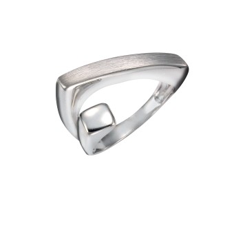 Ring 925 Silber rhodiniert 13,5mm breit 054 (17,2)