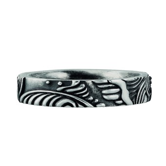 CAI Ring 925/- Sterling Silber oxidiert Japan 058 (18,5)