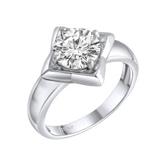 Ring 925-Sterling Silber rhodiniert 052 (16,6)