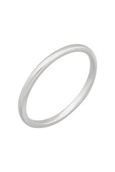 CAI Ring 925 Sterling Silber rhodiniert Basic Stacking 048 (15,3)