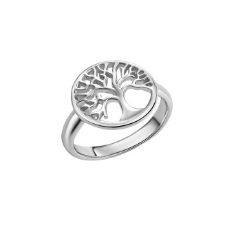 Ring 925/- Sterling Silber rhodiniert Lebensbaum 052 (16,6)