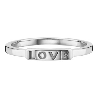 CAI Ring 925/- Sterling Silber rhodiniert Love 050 (15,9)