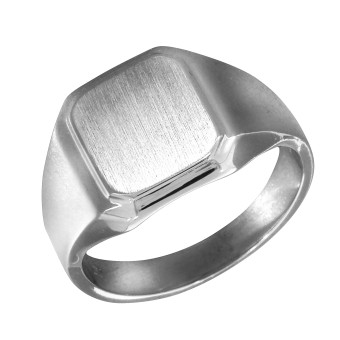 Ring 925/- Sterling Silber rhodiniert mattiert 020 (63,7)