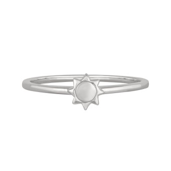 CAI Ring 925 Sterling Silber rhodiniert Sonne 050 (15,9)