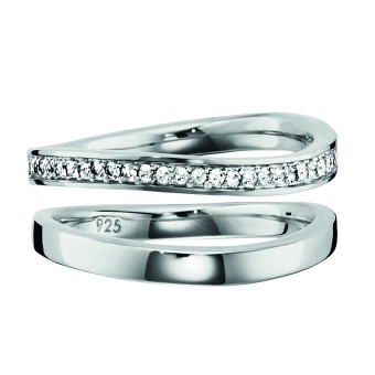 CAI Ring 925/- Sterling Silber rhodiniert Topas 050 (15,9)