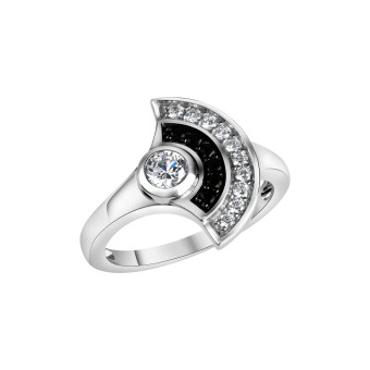 Ring 925-Sterling Silber rhodiniert Zirkonia 052 (16,6)