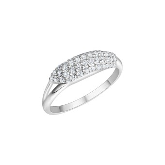 Ring 925-Sterling Silber rhodiniert Zirkonia 052 (16,6)