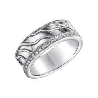 Ring 925-Sterling Silber rhodiniert Zirkonia 058 (18,5)