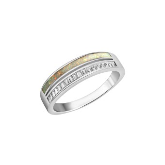 Ring 925-Sterling Silber rhodiniert Zirkonia 064 (20,4)