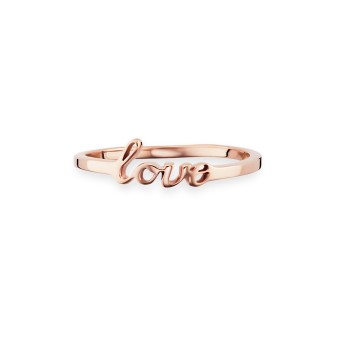 CAI Ring 925/- Sterling Silber rotvergoldet Love 050 (15,9)