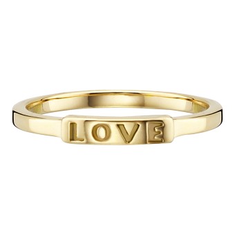 CAI Ring 925/- Sterling Sillber vergoldet LOVE 050 (15,9)