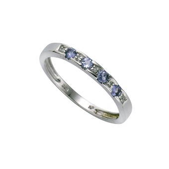 Diamonds by Ellen K. Ring Gold 333 mit Tansanit und Diamant 0,025ct. 052 (16,6)