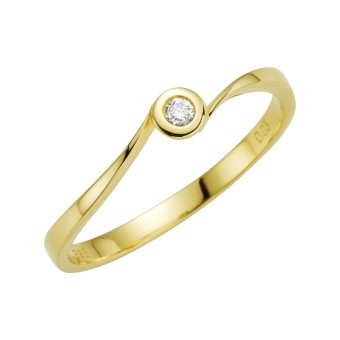 Orolino Ring Gold 585 mit Brillant 0,03ct. 052 (16,6)