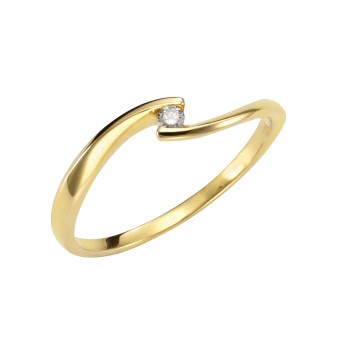 Orolino Ring Gold 585 mit Brillant 0,04ct. 052 (16,6)