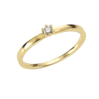 Orolino Ring Gold 585 mit Brillant 0,05ct. 052 (16,6)