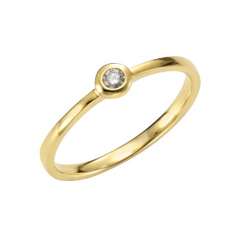 Orolino Ring Gold 585 mit Brillant 0,05ct. 052 (16,6)