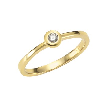 Orolino Ring Gold 585 mit Brillant 0,07ct. 052 (16,6)