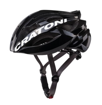 Cratoni Road Fahrradhelm C-Bolt schwarz/weiß glanz 56-59cm