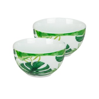 formano Schale 12 2er Set Green Leaves 