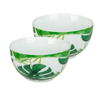 formano Schale 15 cm 2er Set Green-Leaves 