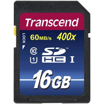 Transcend SD Speicherkarte SDHC 16GB Class 10 UHS-I 400x Premium 