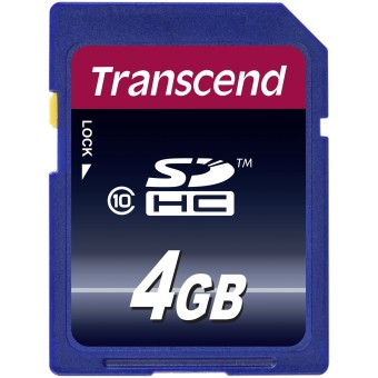 Transcend SD Speicherkarte SDHC 4GB Class 10 