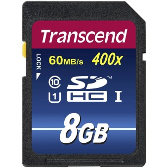 Transcend SD Speicherkarte SDHC 8GB Class 10 UHS-I 400x Premium 