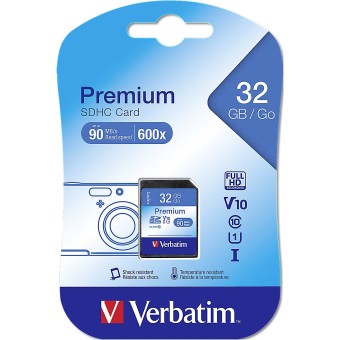 Verbatim SD Speicherkarte SDHC Karte 32GB Class 10 43963 